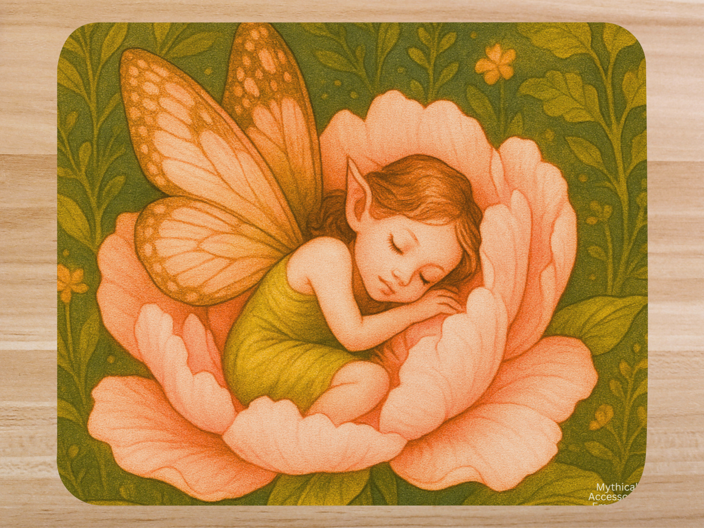 Flower Fairy Peony Mouse pad