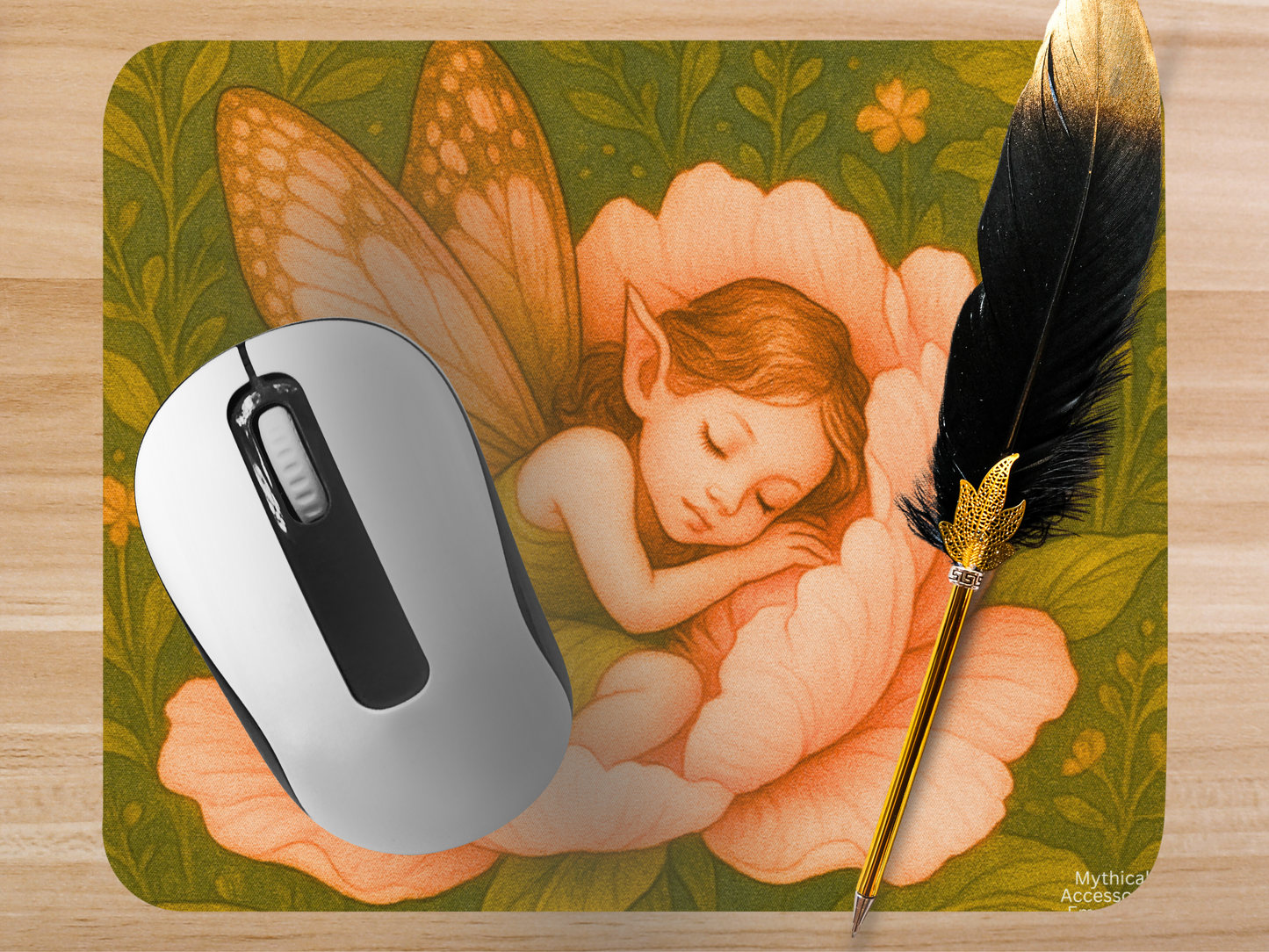 Flower Fairy Peony Mouse pad