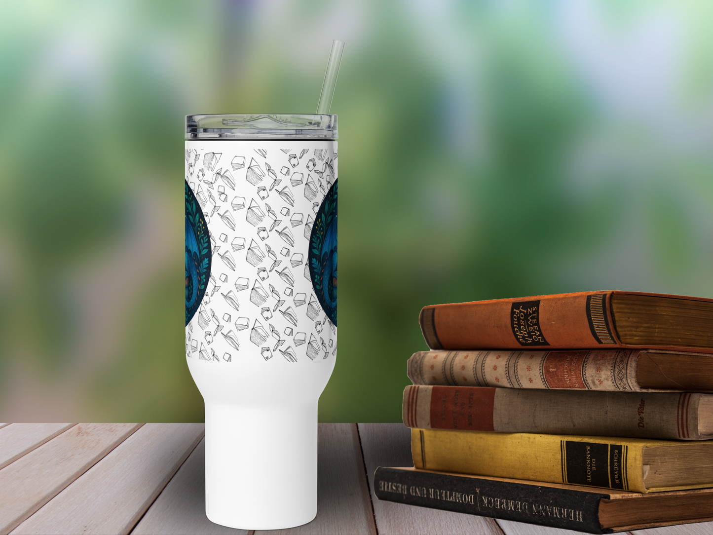 Book Dragon 40 oz Travel Mug