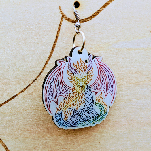 Fire Dragon Earrings