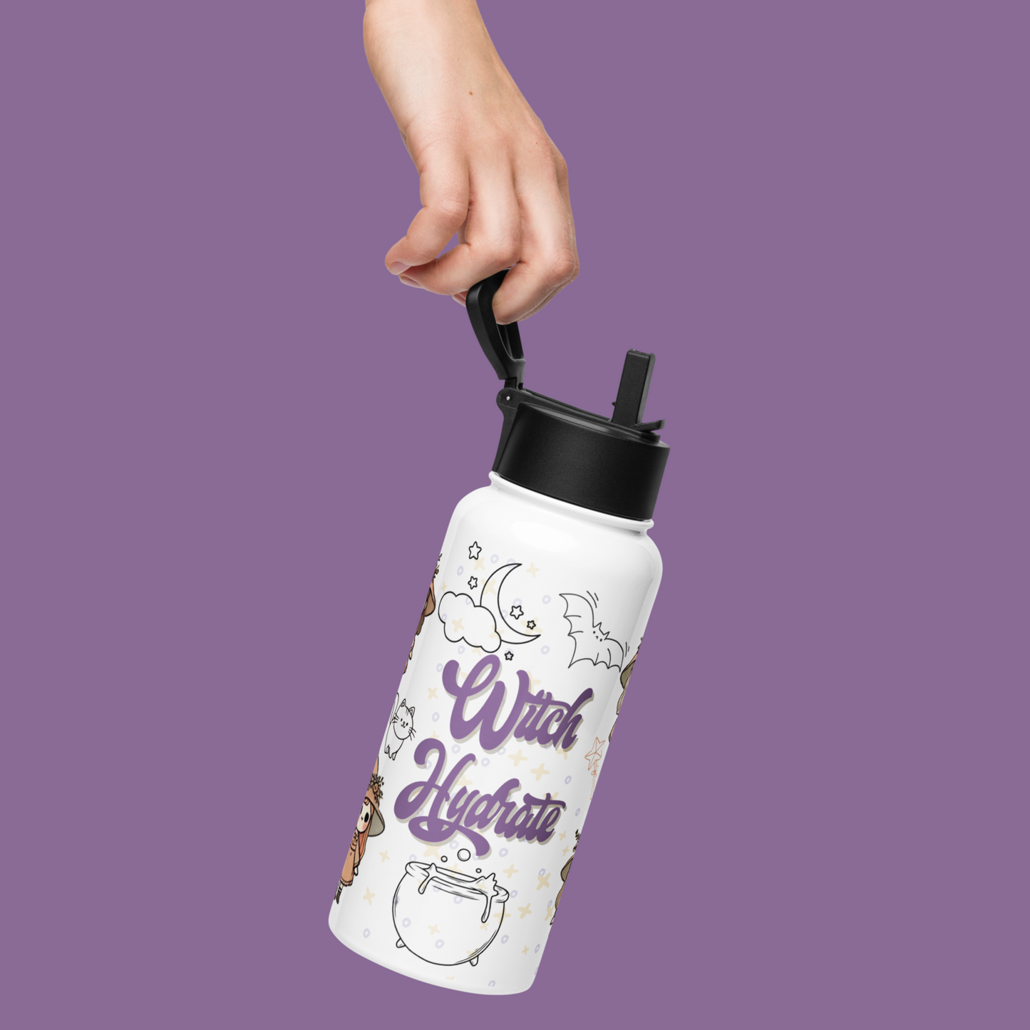 Witch Hydrate-Stainless Steel Water Bottle