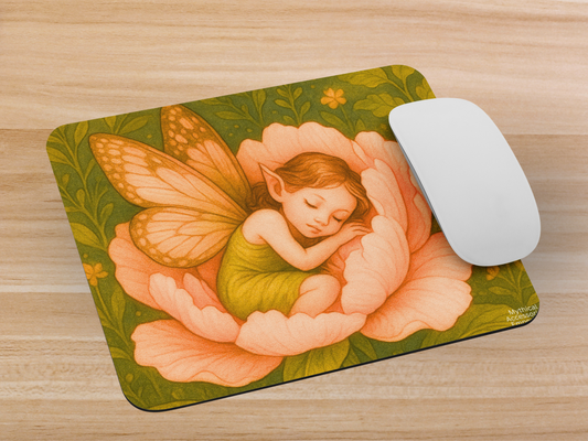 Flower Fairy Peony Mouse pad