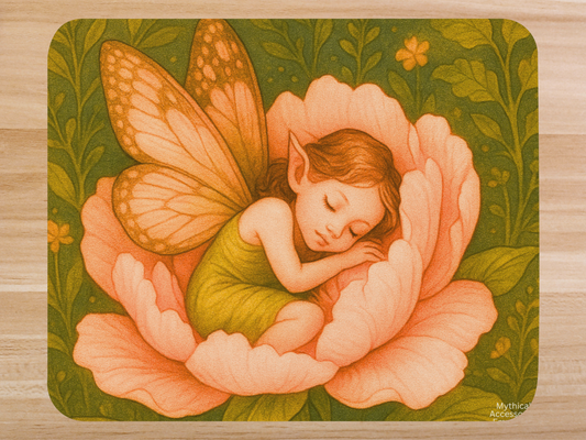 Flower Fairy Peony Mouse pad