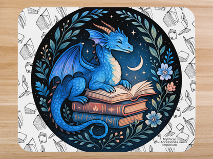 Book Dragon Mouse Pad