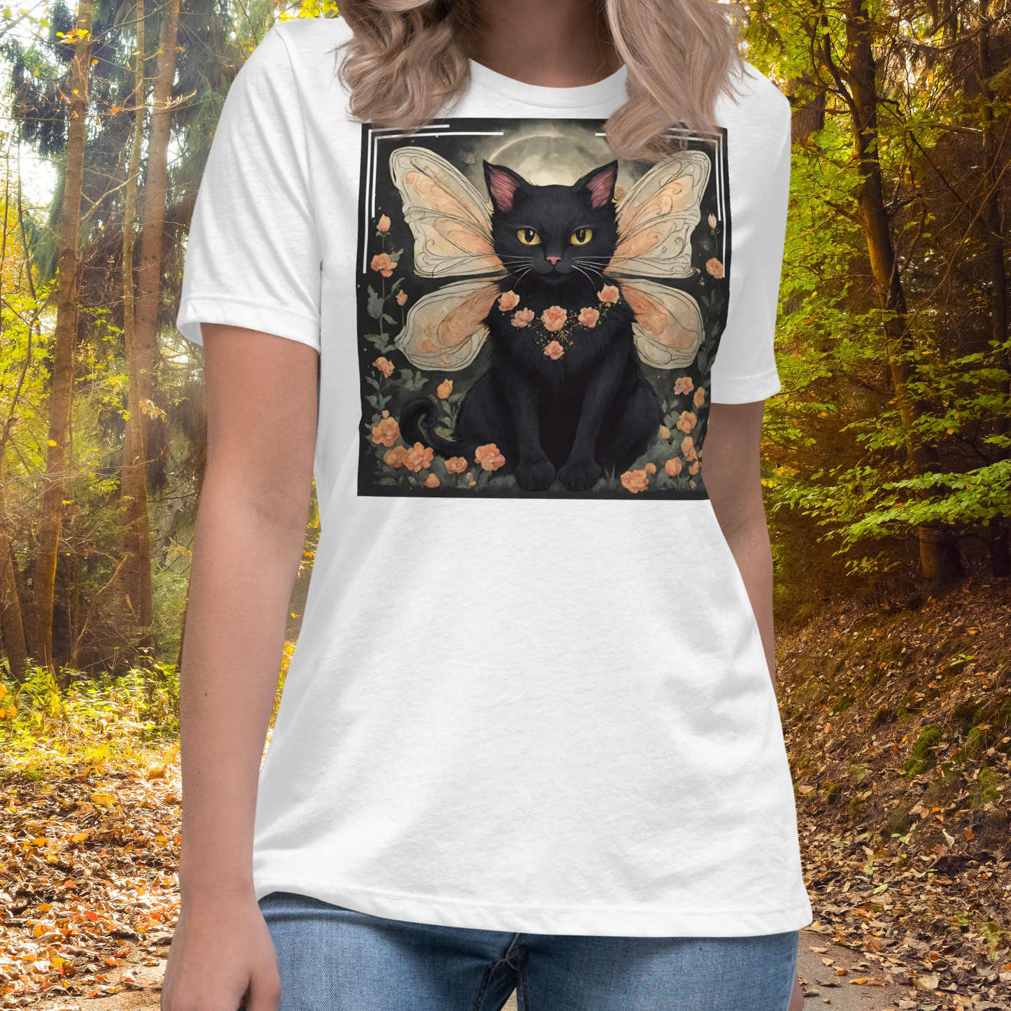 Black Cat Fairy Women's T-Shirt