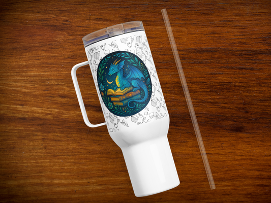 Book Dragon 40 oz Travel Mug