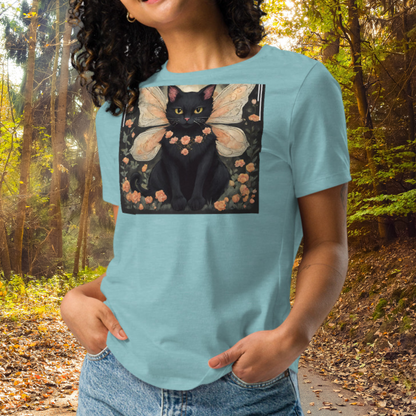 Black Cat Fairy Women's T-Shirt