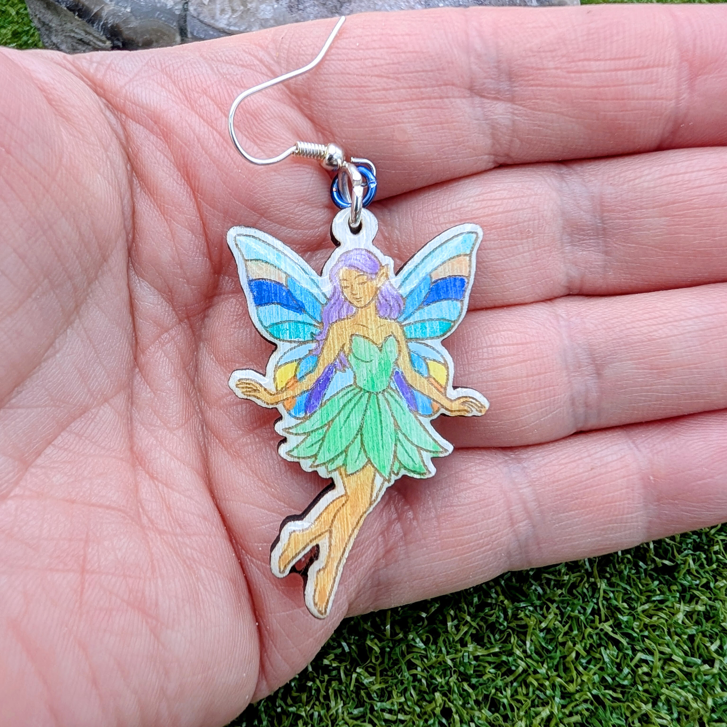 Fairy Earring, Handpainted