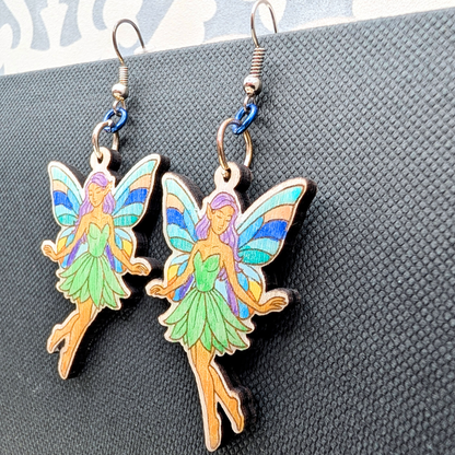 Fairy Earring, Handpainted