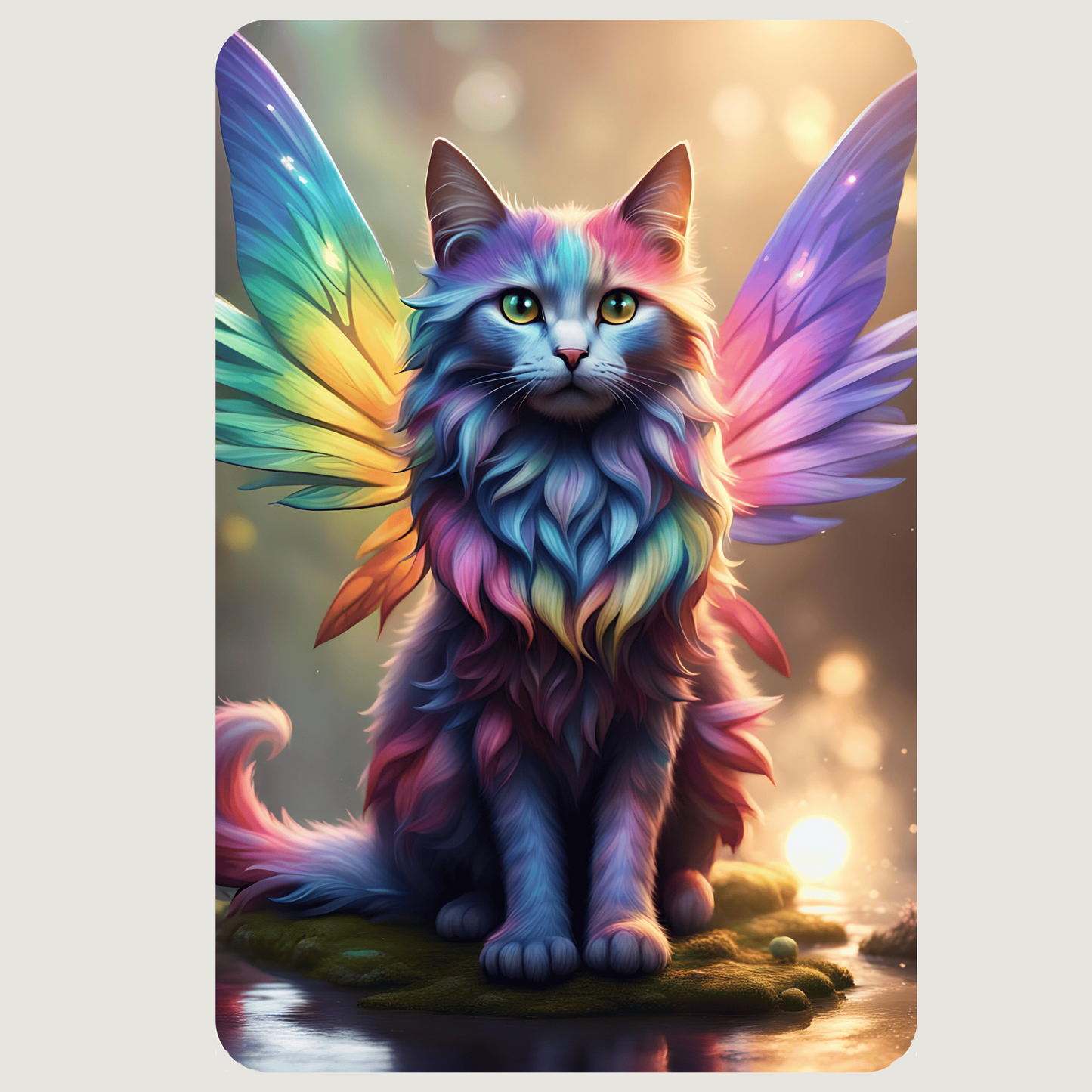 Fairy Cat Metal Wall Art