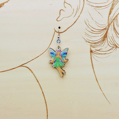 Fairy Earring, Handpainted