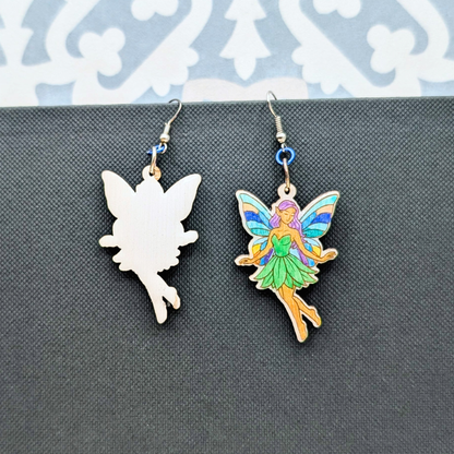 Fairy Earring, Handpainted