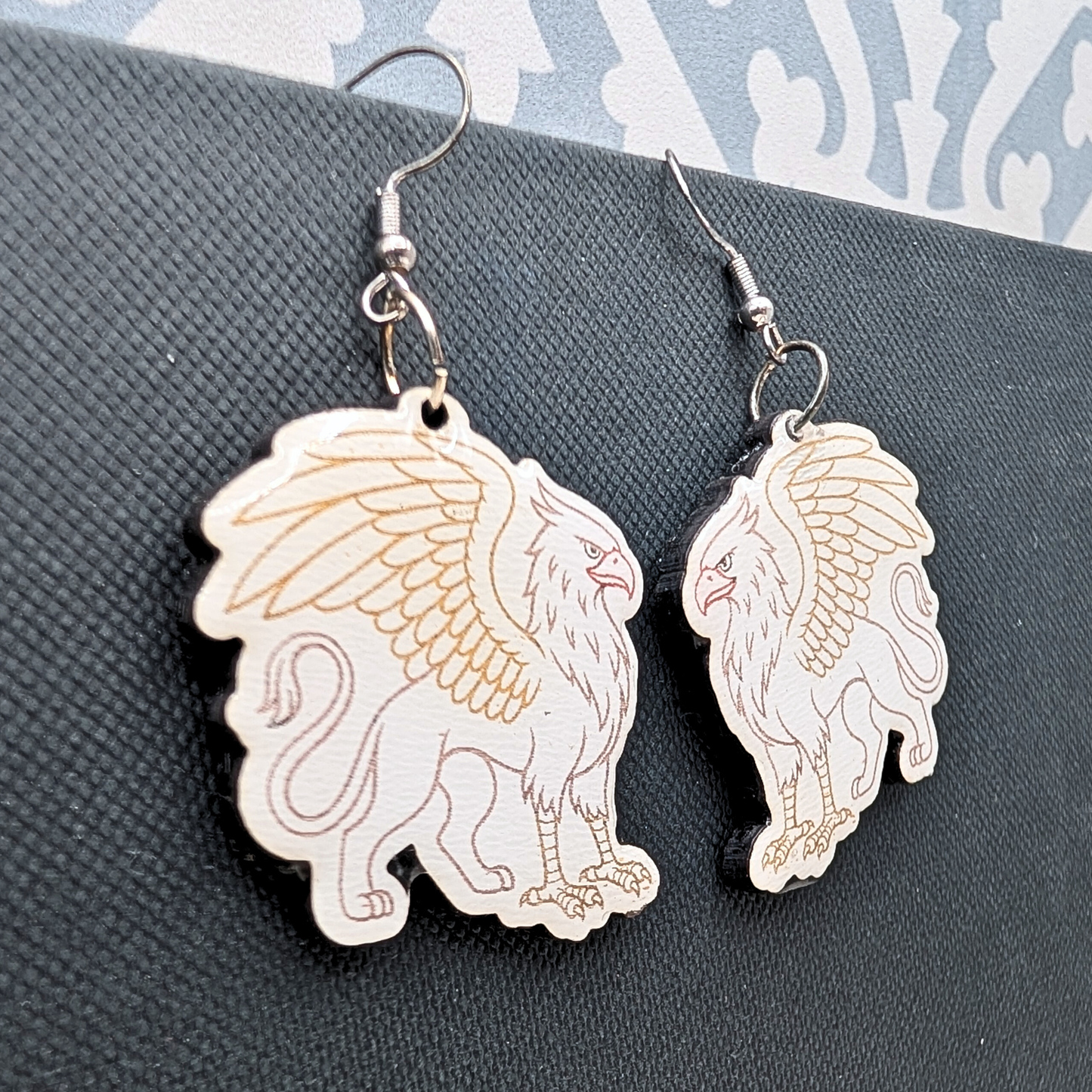Gryphon Wood Earrings