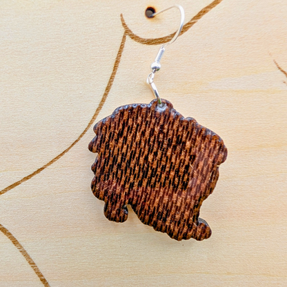 Gryphon Wood Earrings
