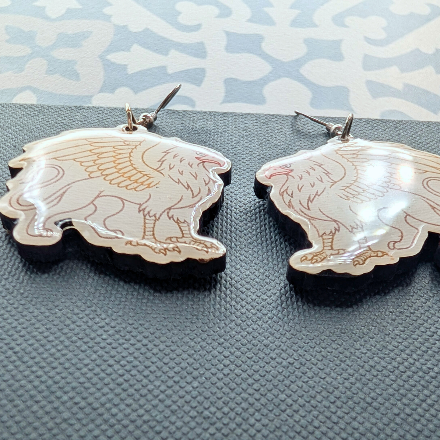 Gryphon Wood Earrings