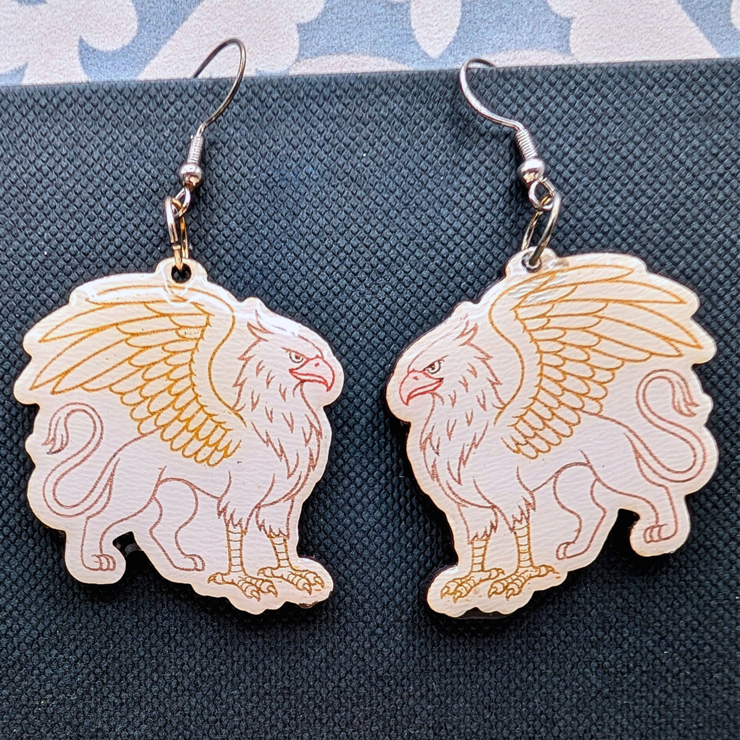 Gryphon Wood Earrings