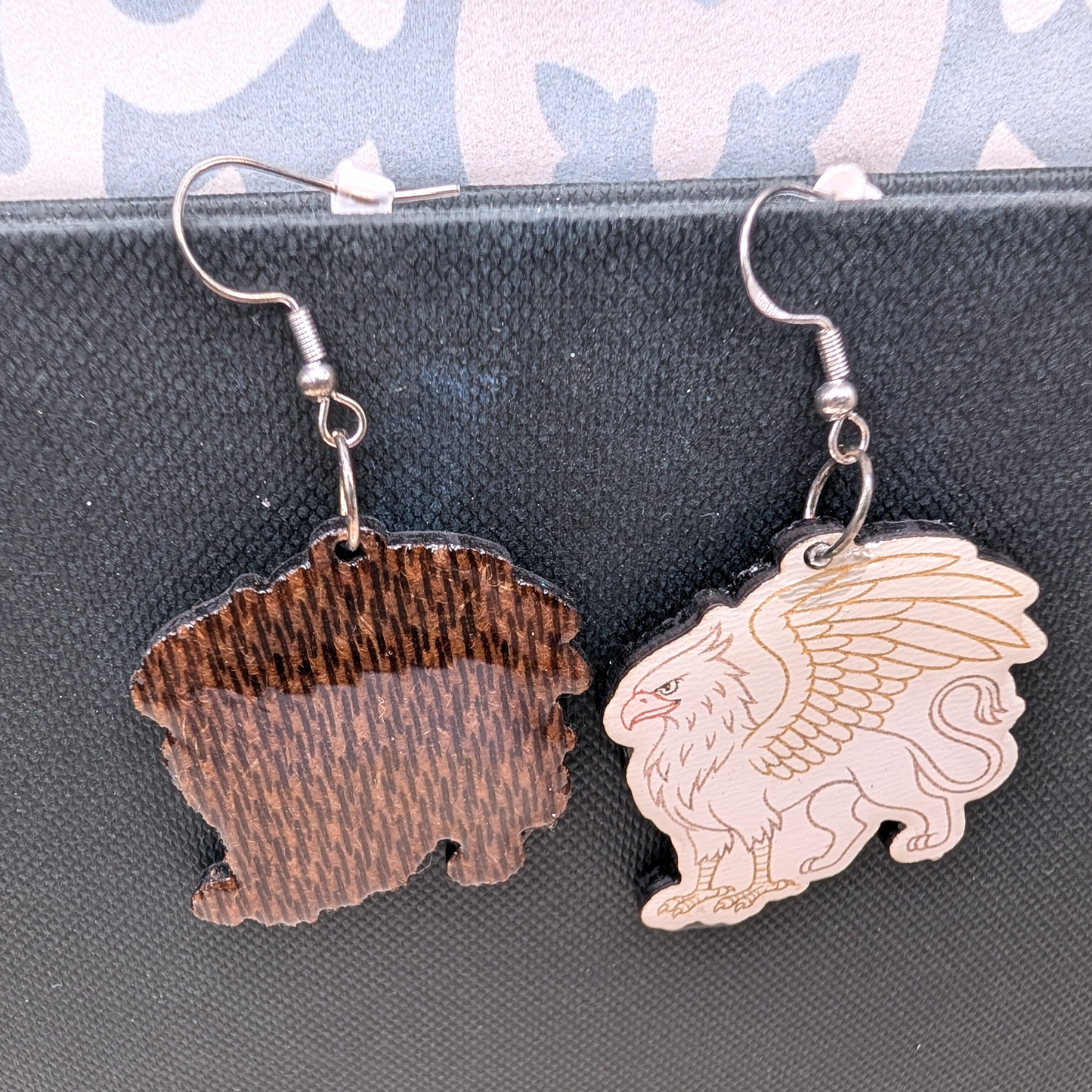 Gryphon Wood Earrings