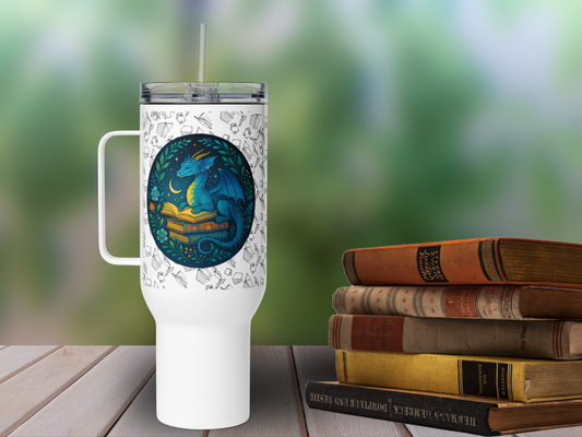 Book Dragon 40 oz Travel Mug