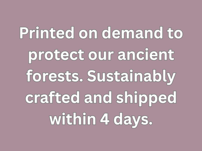 Infor Graphic. Printed on demand to protect our ancient forests. Sustainable crafted and shipped within day.  