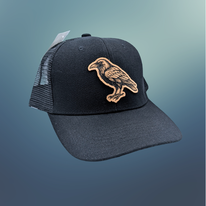 Raven Cork Patch Black Hat
