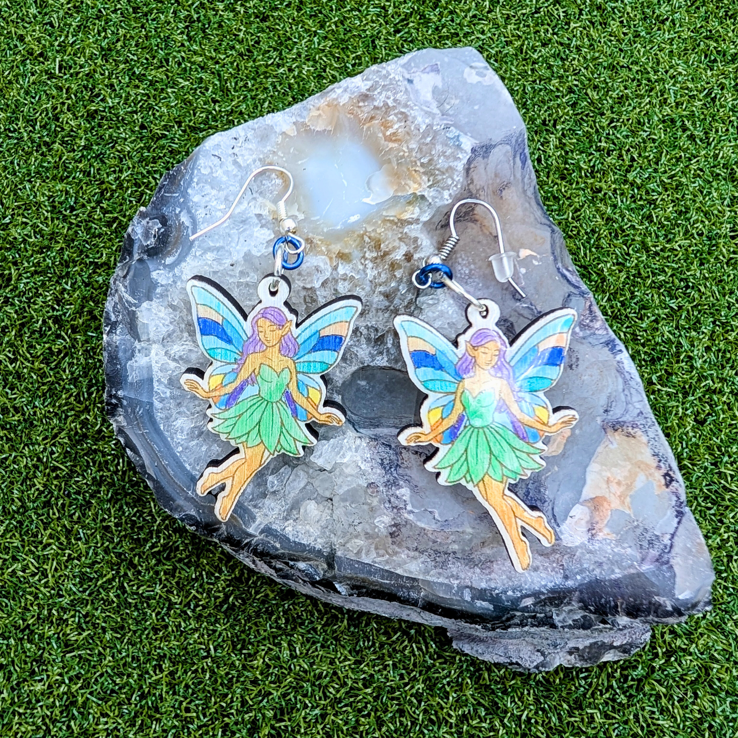 Fairy Earring, Handpainted