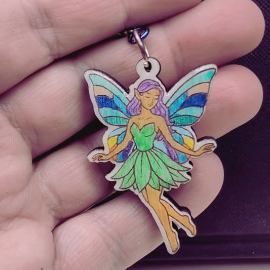 Fairy Earring, Handpainted