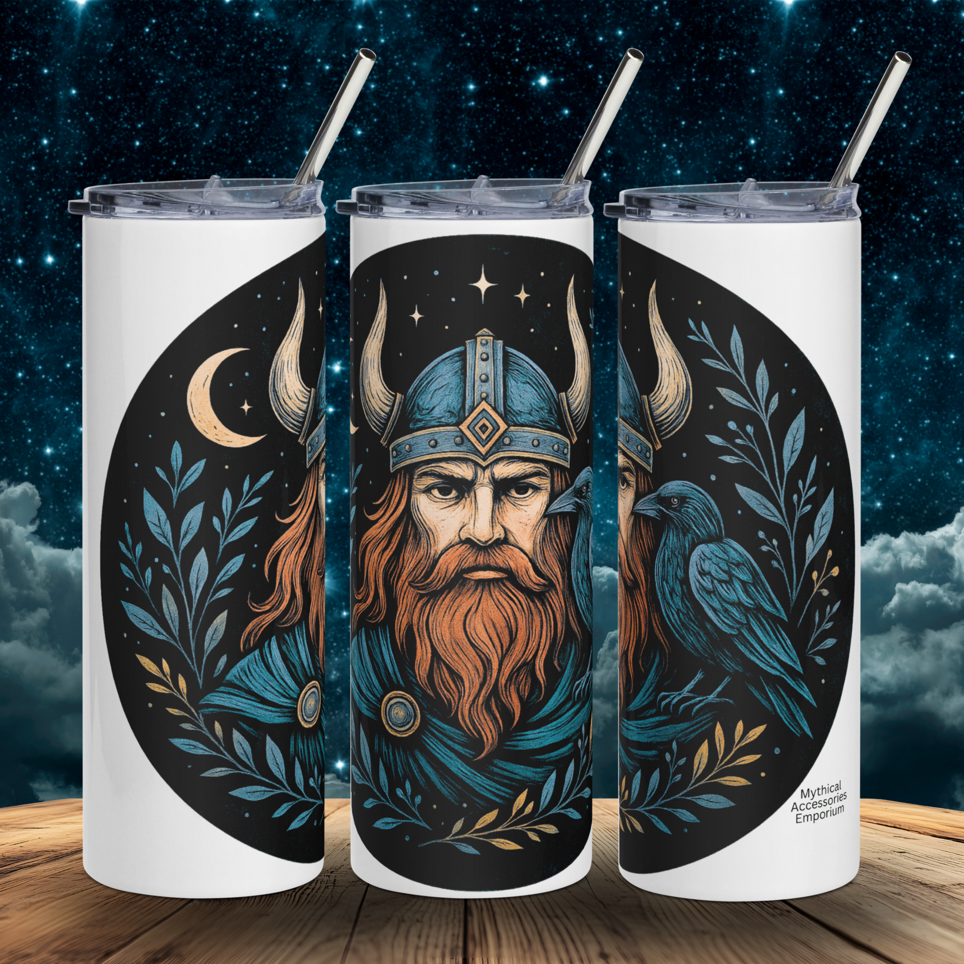 Viking Raven Tumbler 20 oz – Mythical Accessories Emporium